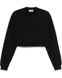 Gcds - Logo Cropped Sweatshirt - Lyst