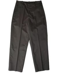 Lady White Co. - Cotton Wide-Leg Trousers - Lyst