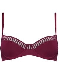 Eres - Wattierter Bh Mit Gestreifter Spitze - Lyst