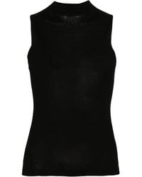 Twinset - Mock-Neck Silk Tank Top - Lyst