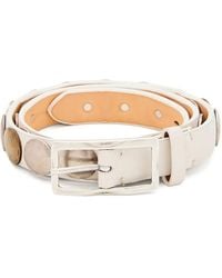 Reptile's House - Ceinture En Cuir À Boucle Ronde À Clous - Lyst