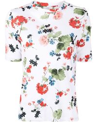 Erdem - Sofie Floral-print Cotton T-shirt - Lyst