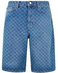 Daily Paper - Short En Jean À Motif Monogrammé - Lyst
