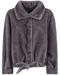 DR. HOPE - Faux-Fur Belted Jacket - Lyst