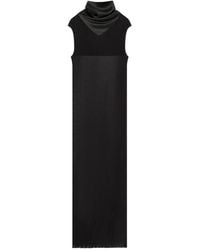 Lanvin - Pleated Jersey Dress - Lyst