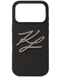 KARL LAGERFELD - Autograph Silicone Iphone 17 Pro Max Case - Lyst