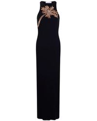 Rabanne - Embroidered-Palm-Tree Maxi Dress - Lyst