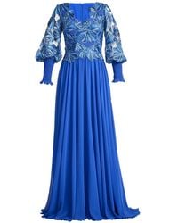 Tadashi Shoji - Floral Long-Sleeve Dress - Lyst