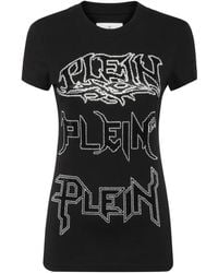 Philipp Plein - Logo-Embellished Cotton T-Shirt - Lyst