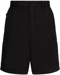 Dolce & Gabbana - Cargo-Shorts mit Logo-Schild - Lyst