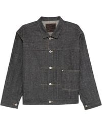 TAIGA TAKAHASHI - Pleated Denim Jacket - Lyst