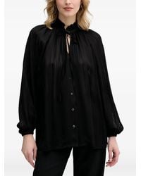 Sisley - Blusa Con Ruches - Lyst