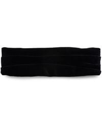 ハット SALVATORE FERRAGAMO Black Velvet Hair Band Ferragamo Velvet Headband in Blue | Lyst