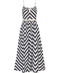 Rebecca Vallance - Katerina Stripe-print Cotton Dress - Lyst