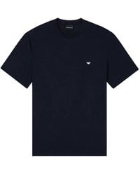 Emporio Armani - Cotton Blend T-Shirt - Lyst