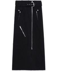 Juun.J - High-waisted Zipped Midi Skirt - Lyst