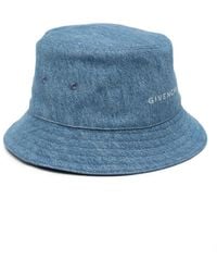 Givenchy - Logo-print Denim Bucket Hat - Lyst