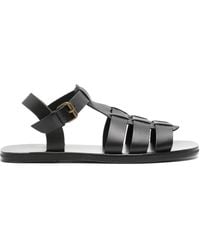 Ancient Greek Sandals - Ektoras Flat Leather Sandals - Lyst