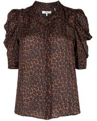 FRAME - Haut Gillian À Imprimé Léopard - Lyst