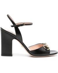 Gucci - Horsebit 100mm Leather Sandals - Lyst