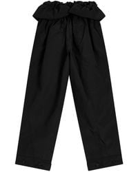 OPEN YY - Ruffle-Detail Trousers - Lyst