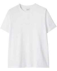 Burberry - Tonal Embroidered-Logo T-Shirt - Lyst