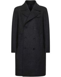 Harris Wharf London - Abrigo de lana con doble botonadura - Lyst