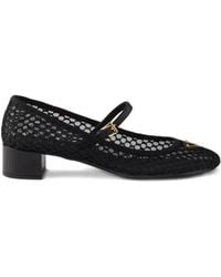 Prada - 35Mm Mesh Heeled Pumps - Lyst