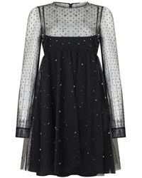 RED Valentino - Sequin-Embellished Dress - Lyst