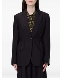 Tela - Single-Breasted Elasticated-Waist Blazer - Lyst