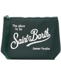 MC2 Saint Barth - Aline Text Clutch Bag - Lyst
