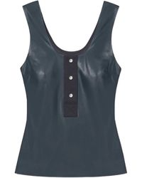 Nanushka - Anesa Button-Plaquet Tank Top - Lyst