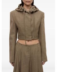 Christopher Esber - Plinth Herringbone Hooded Jacket - Lyst