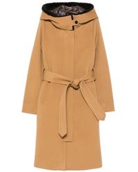 Norwegian Wool - Belted Hooded Coat - Lyst
