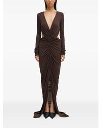 Rick Owens - Poppy Cut-Out V-Neck Maxi Dress - Lyst