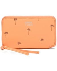 Bimba Y Lola - Palms Zip Leather Wallet - Lyst