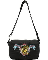 KENZO - Tiger-Motif Embroidered Messenger Bag - Lyst