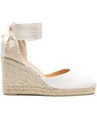 Castañer - Carina 90Mm Glitter Wedge Espadrilles - Lyst