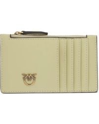 Pinko - Porte-Cartes Zippé À Logo - Lyst