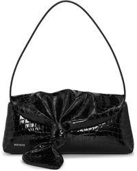 ROTATE BIRGER CHRISTENSEN - Sac Porté Épaule The Drape Bag Croco - Lyst