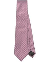 Brioni - Zijden Stropdas Met Geometrisch Patroon - Lyst