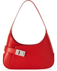 Ferragamo - Medium Hobo Leather Shoulder Bag - Lyst