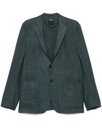 ZEGNA - Buttoned Blazer - Lyst