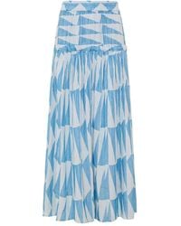 Pearl & Caviar - Zakar Geometric Maxi Skirt - Lyst