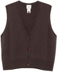 Alysi - Button-Up V-Neck Vest - Lyst