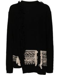 Y's Yohji Yamamoto - Jersey asimétrico con flecos - Lyst