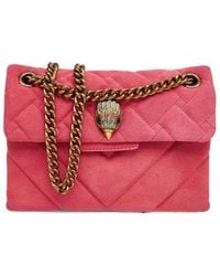 Kurt Geiger - Kensington Quilted Suede Shoulder Bag - Lyst
