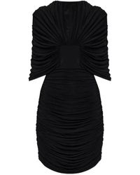 The Mannei - Ruched Draped-Detail Mini Dress - Lyst