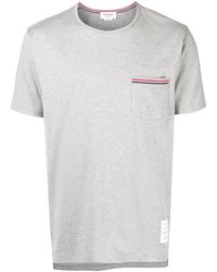 Thom Browne - Pocket Cotton T-shirt - Lyst