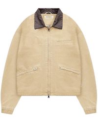 RETERNITY - Veste Brodée À Col En Cuir - Lyst